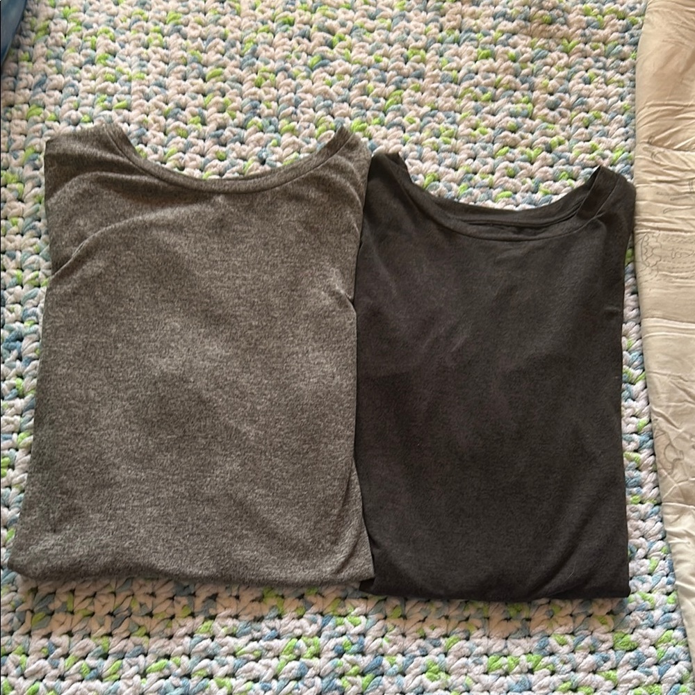 Gray and Black Sweater Set